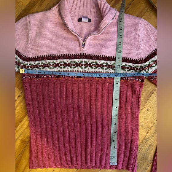 Taunt Quarter Zip Knit Vintage Sweater M - Picture 8 of 8